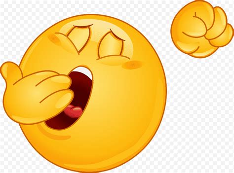 Smiley Emoji Emoticon Bostezo Sueño Aburrimiento Amarillo Png