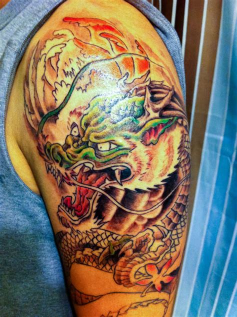 Dragon Half Sleeve Tattoo Designs