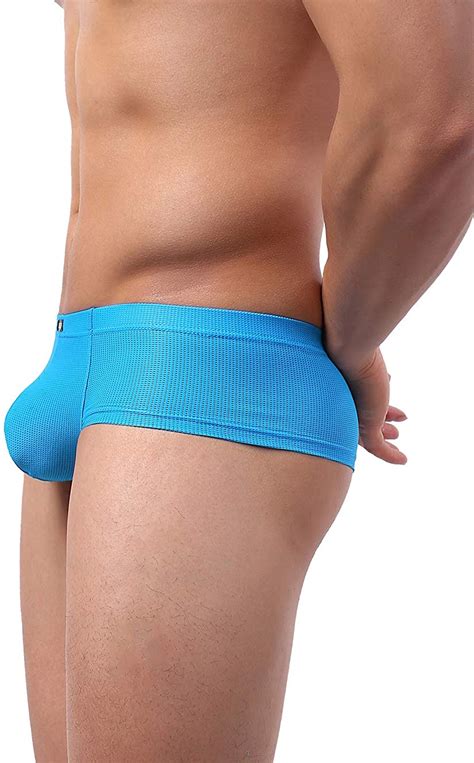 Ikingsky Mens Cheeky Thong Underwear Mini Cheek Boxer Briefs Sexy