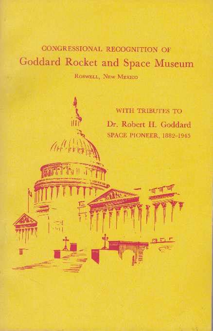 Congressional Recognition Of Goddard Rocket And Space Museum Roswell