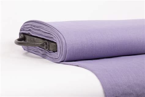 Pure Linen Fabric Lavender Medium Weight Pre Washed Etsy