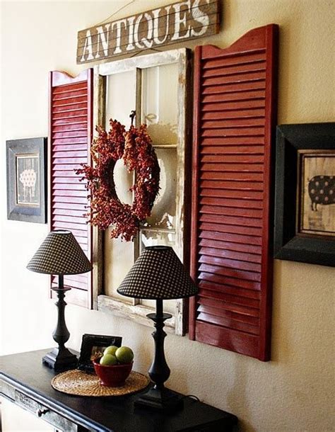 Upcycled New Ways With Old Window Shutters Shutter Wall Decor