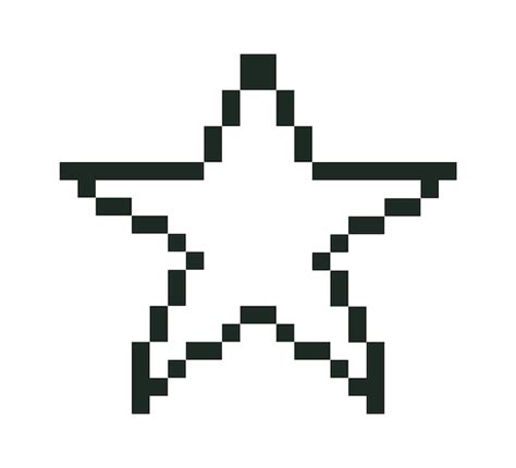 Premium Vector Pixel Star Icon Vector Illustration
