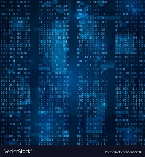 Free Download Blue Binary Computer Code Background Royalty Free Vector