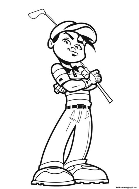Here are 20 interesting free printable sports coloring pages. Awesome Golfer Sports Sbd9a Coloring Pages Printable