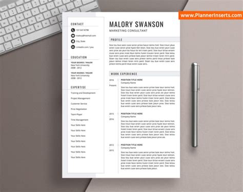 Pick a template, add your info, download with a click. Creative CV Bundle for Word, Cover Letter, Simple CV ...