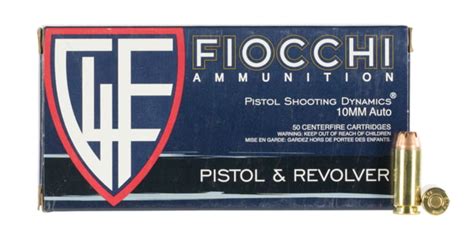 Fiocchi 10aphp Shooting Dynamics 10mm Auto 180 Gr Jacketed Hollow Point