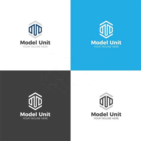 Model Unit Creative Logo Design Template 001891 Template Catalog