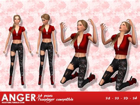 The Sims Resource Anger Pose Pack 9