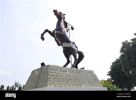 Tuban Indonesia January 25 2022 Horse Statue In Tuban Town Square