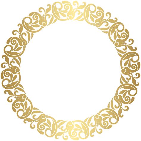 Gold Round Border Frame Png Clip Art Gallery Yopriceville High