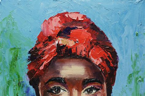 African Queen Art Black Woman Original Painting Female Etsy