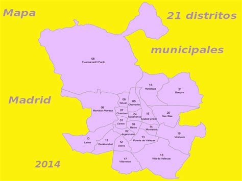 Barrios De Madrid Mapa Mapa
