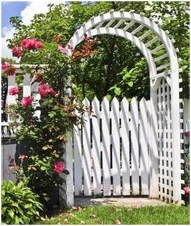 Dollar tree sells a trellis and nana's mind goes to a gnome garden? Free DIY Arbor and Trellis Plans - If you're thinking about building a new arbor, trellis or ...