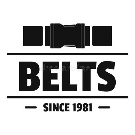 Belt Logo Simple Black Style Stock Vector Illustration Of Leather