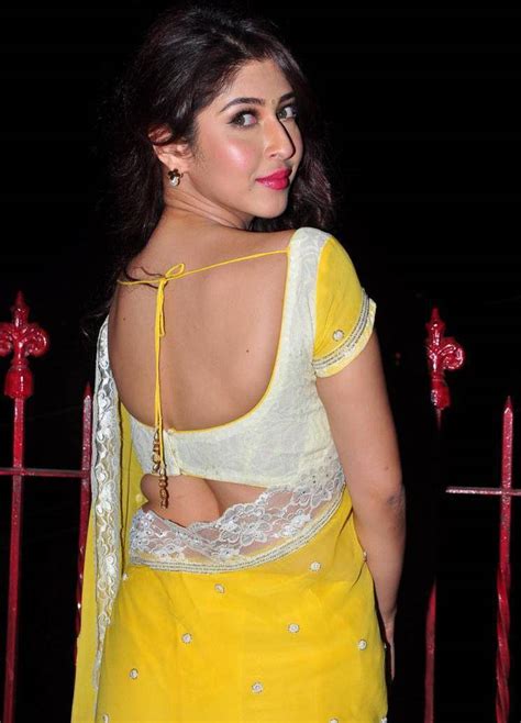 Cap Sonarika Bhadoria Latest Hot Photos In Yellow Saree