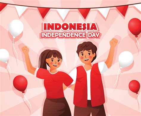 Happy Indonesian Independence Day Freevectors