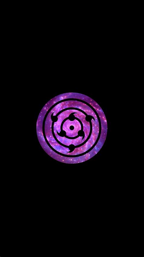 Sasuke Rinnegan Anime Eye Galaxy Iphone Naruto Pixel Purple