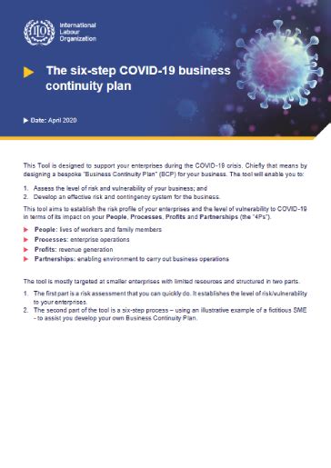 Covid 19 The Six Step Covid 19 Business Continuity Plan
