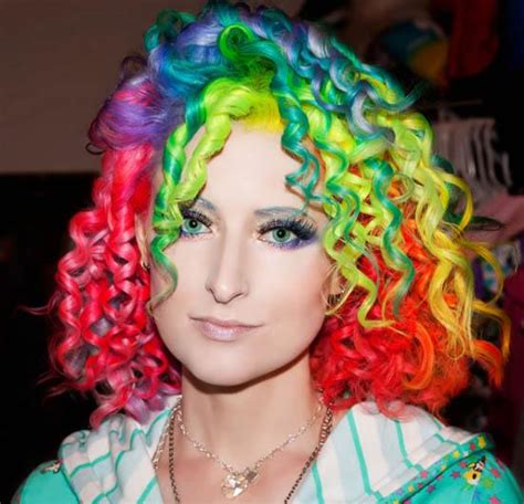 Pretty Girls With Rainbow Colored Hair Breaks 24