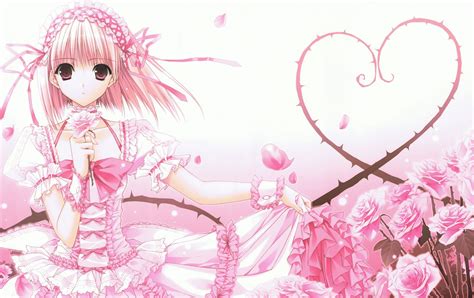 Fond décran filles anime anime caractères originaux. manga et coeur - Page 2