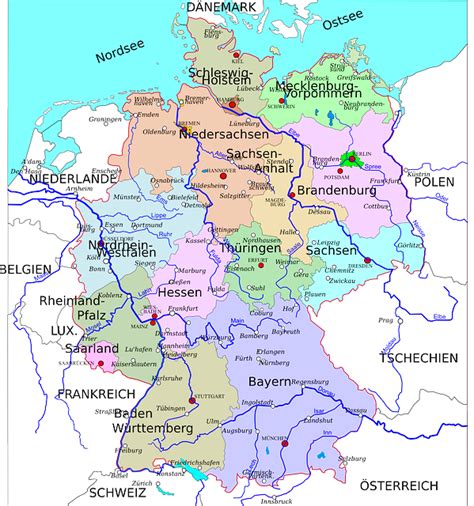 ¿hacía más calor en karlsruhe, baden wurttemberg el año pasado? Free vector graphic: Germany, States, Map, Country - Free ...