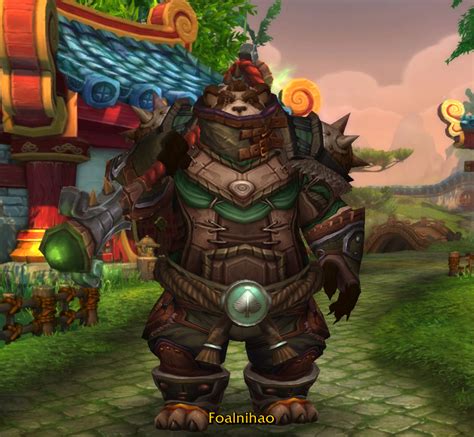 Brewmaster Monk Green Red Accents Transmogrification