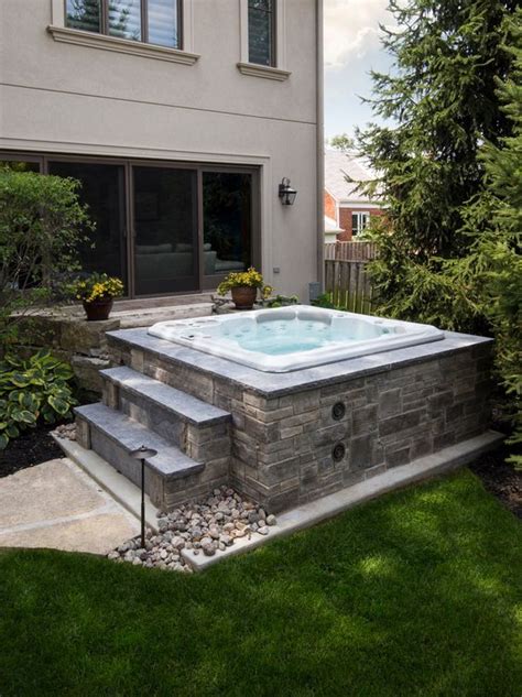 Image Result For Above Ground Hot Tub Landscaping Ideas Hot Sex Picture