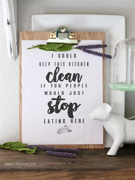 Free Printable Wash Your Dishes Sign