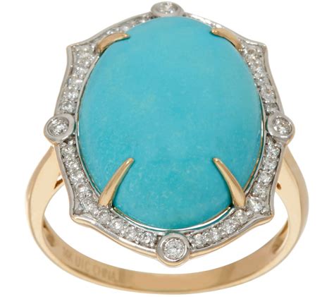 Sleeping Beauty Turquoise Cttw Diamond Ring K Gold Page