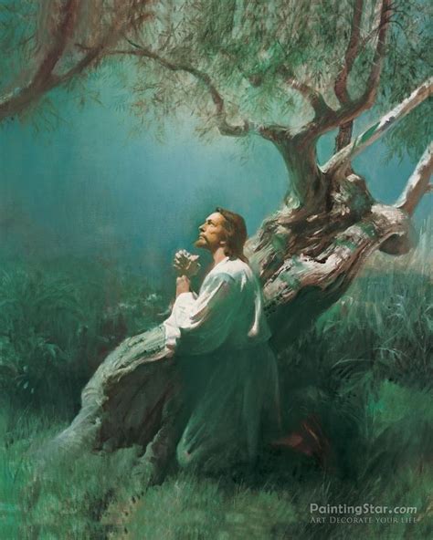 Christ In Gethsemane Artwork By Harry Anderson Oil Painting And Art