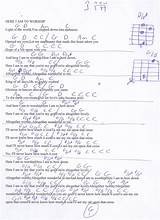 Guitar Chords For Here I Am To Worship Images