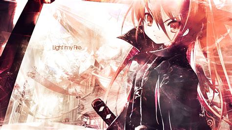 Hd Wallpaper Shana Redhead Anime Girls Shakugan No Shana Long Hair Red Eyes Wallpaper Flare