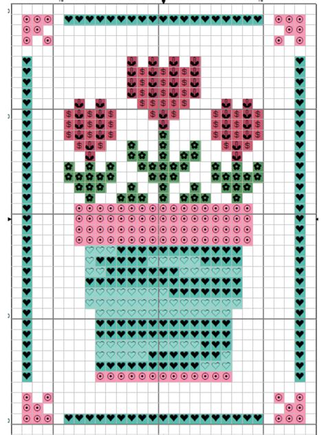 Spring Flowers Cross Stitch Pattern Free Chart Hobbies And Crafts