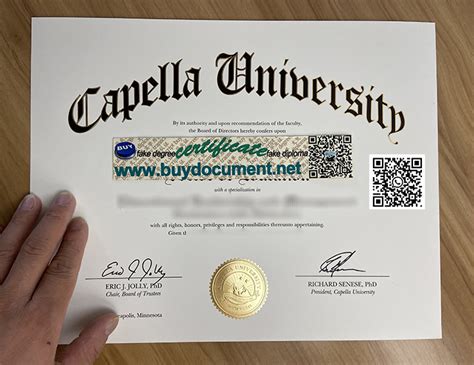 Order A Real Capella University Diploma Buy Fake