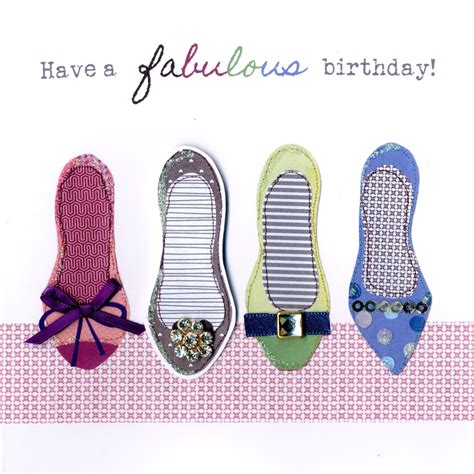 Fabulous Shoes Bright And Breezy Birthday Greeting Card Cards