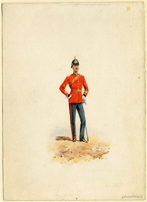 British Royal Engineers Officer C1900 By Reginald Augustus Wymer