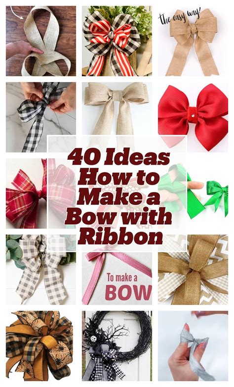 40 Ideas How To Make A Bow With Ribbon