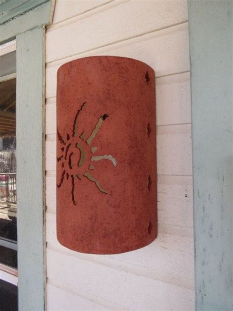 Southwestern Sun Outdoor Wall Sconce Rustic Decor Southwestern Decor