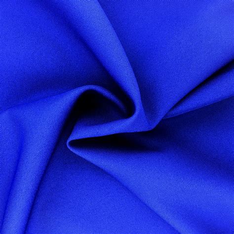 Royal Blue Polyester Twill Fabric