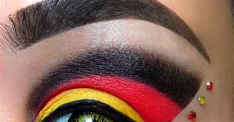 Mina The Magnificent Germany Flag Eye Makeup