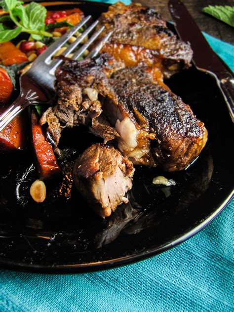 The Great Meat Cookbook Pomegranate Glazed Lamb Chops And Carrots