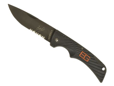 Gerber 31 000760 Bear Grylls Compact Drop Point Serrated Scout Knife