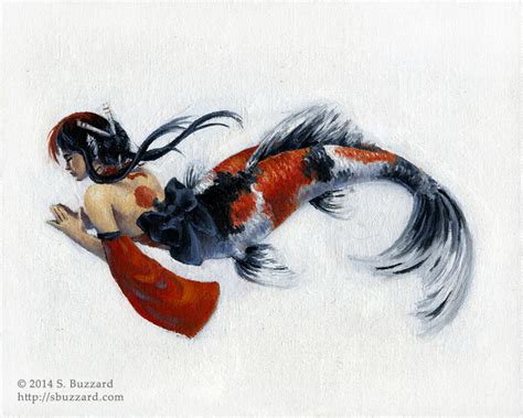 Koi Mermaid By Sbuzzard On Deviantart