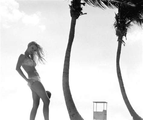 Florida Memory Bikini Clad Young Woman Posing Near Palm Trees Bikinis Bikini Clad Palm Trees