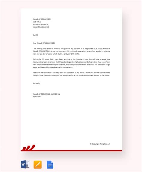 resignation letter template bad terms  resignation letter template