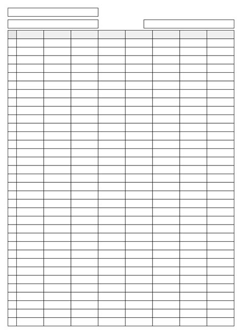 8 Column Worksheet 10 Free Pdf Printables Printablee