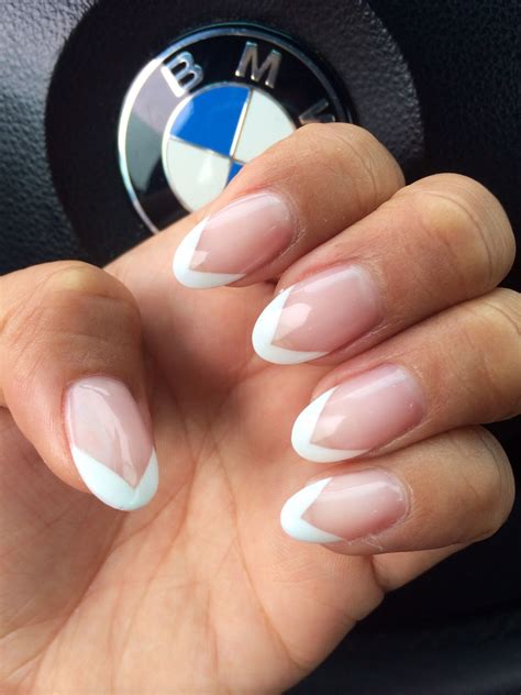 Almond Nails French Nail Design French Nails Almond Nails Almond
