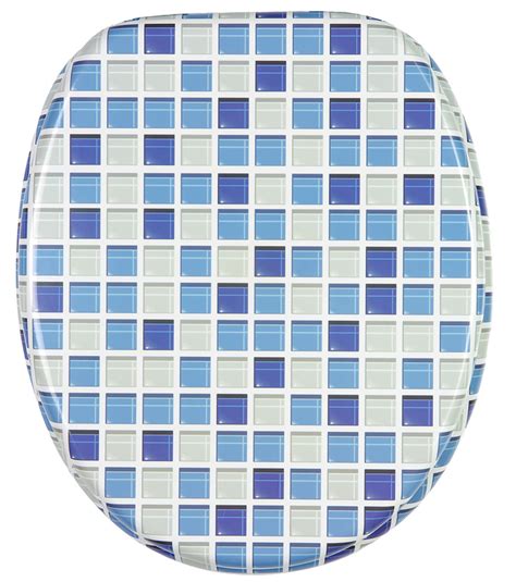These seats available in caspian colour only. Soft Close Toilet Seat Mosaic Blue