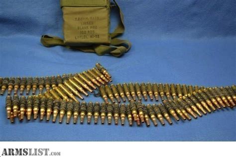 Armslist For Sale 762mm Nato Linked Blank M82 200 Rounds W Ammo Can